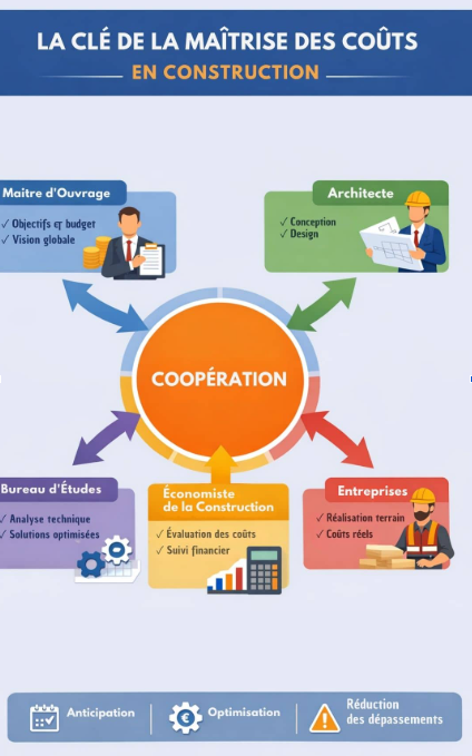 Maîtrisez les coûts de votre projet de construction grâce à une meilleure collaboration entre les acteurs. Découvrez méthodes, conseils et leviers pour optimiser votre budget durablement avec Moteec.
